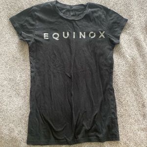 Size S equinox top - black and white short sleeve